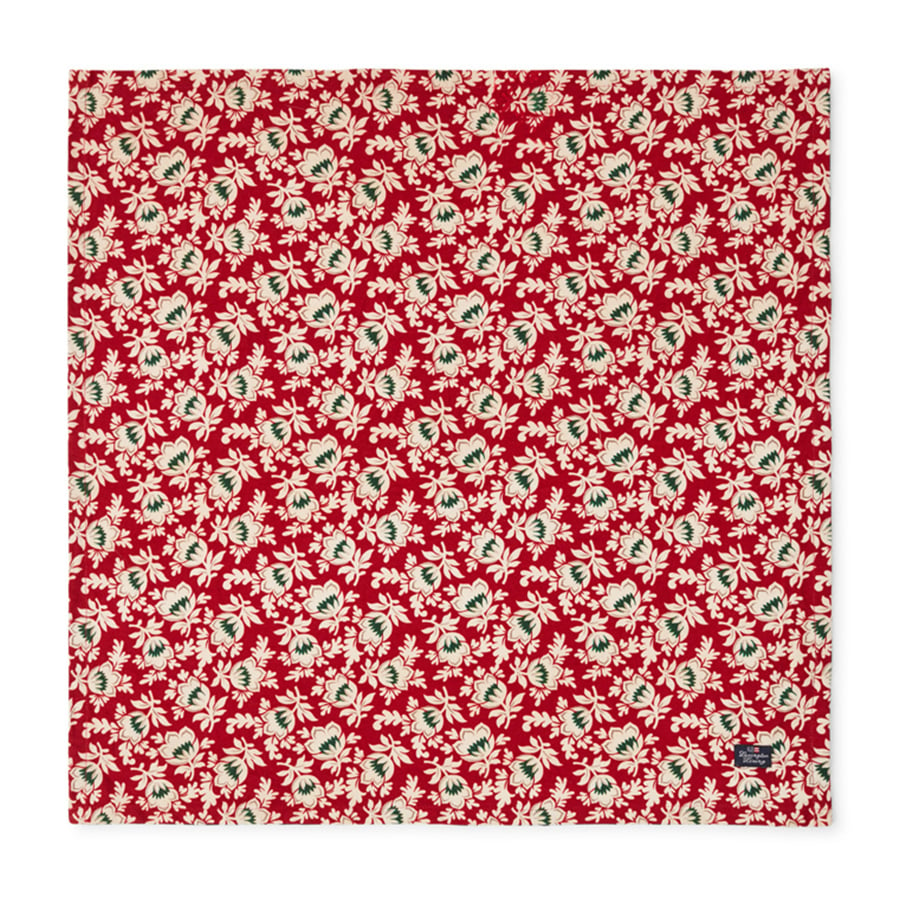 Lexington Printed Organic Cotton Twill lautasliina 50×50 cm Red-beige-green
