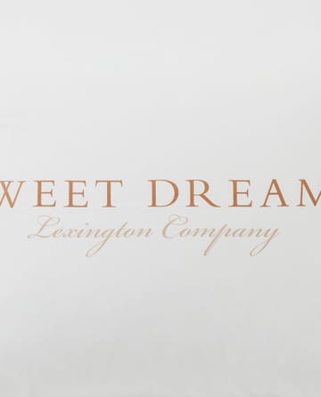 Printed Sweet Dreams Poplin tyynyliina 50x60 cm - White - Lexington