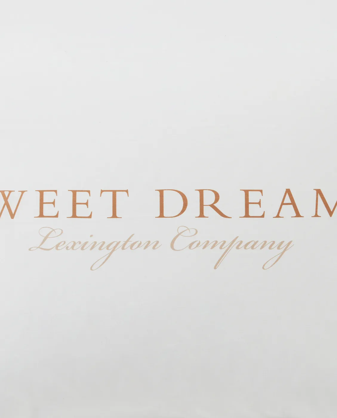Printed Sweet Dreams Poplin tyynyliina 50x60 cm, White Lexington