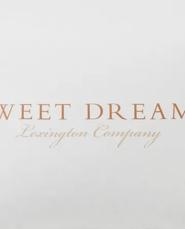 Printed Sweet Dreams Poplin tyynyliina 50x60 cm - White - Lexington
