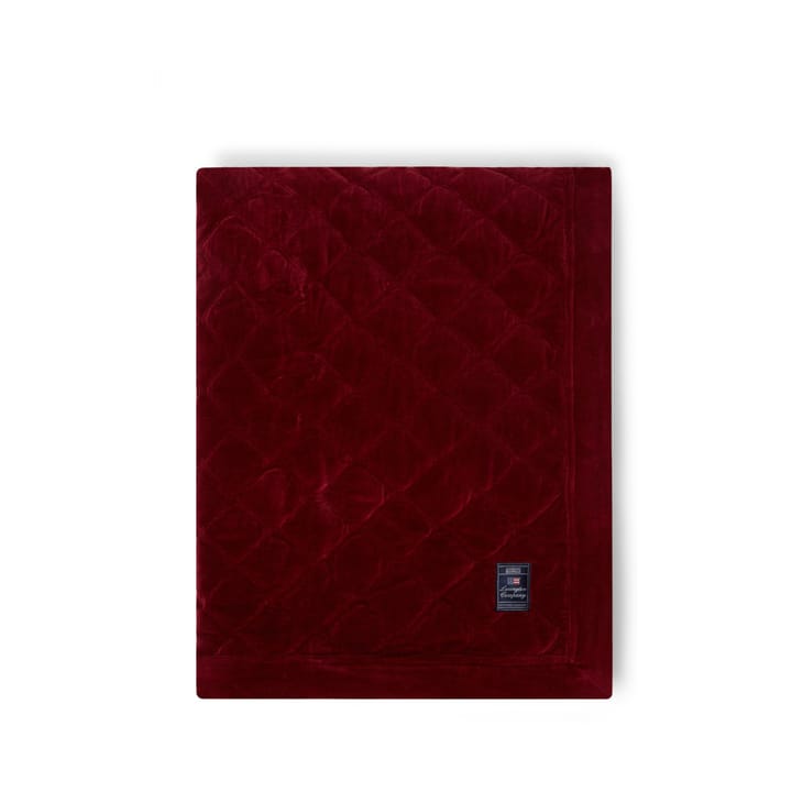 Quilted Organic Cotton Velvet -päiväpeitto 240 x 260 cm - Red - Lexington