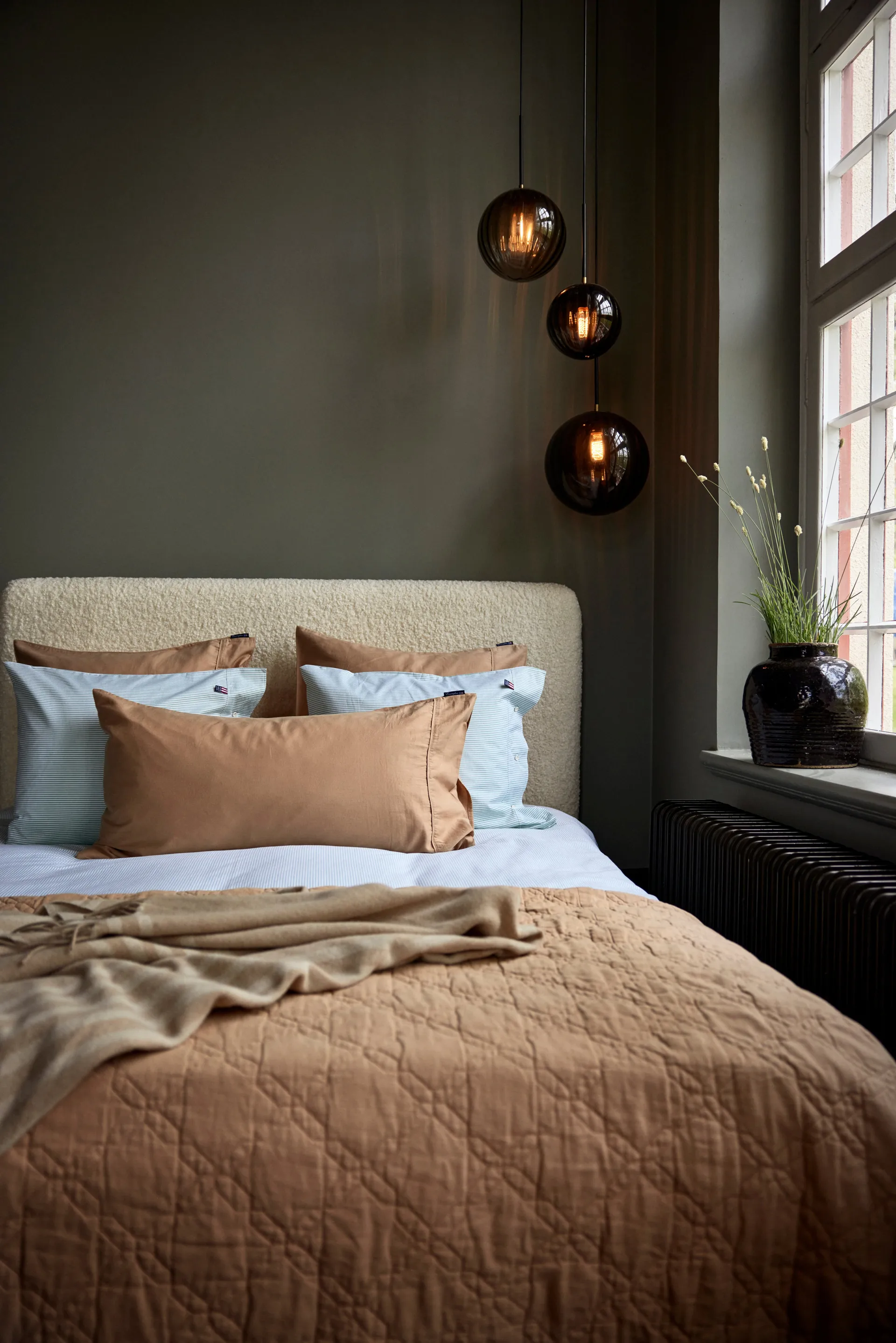 Quilted Recycled Cotton päiväpeitto 260x240 cm, Beige Lexington