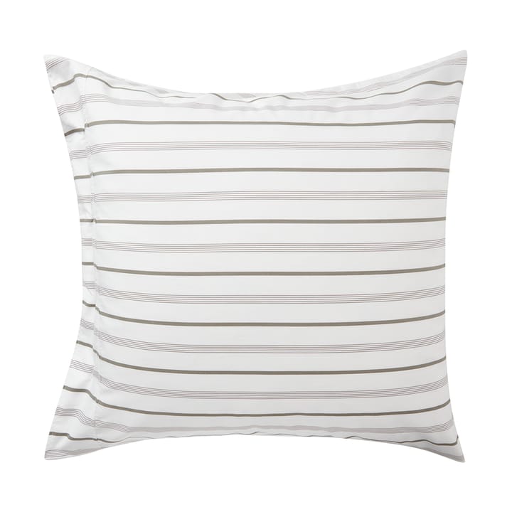 Raidallinen puuvillapopliini tyynyliina 65x65 cm, White Lexington