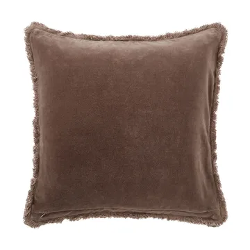 Rattan-samettikankainen tikattu tyynynpäällinen 50x50 cm - Brown - Lexington