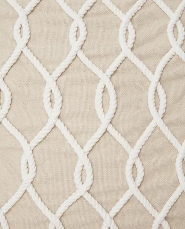 Rope Deco Canvas -tyynynpäällinen 50 x 50 cm - Vaaleanbeige-valkoinen - Lexington