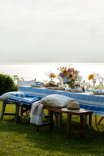 Rope Deco Canvas -tyynynpäällinen 50 x 50 cm - Vaaleanbeige-valkoinen - Lexington