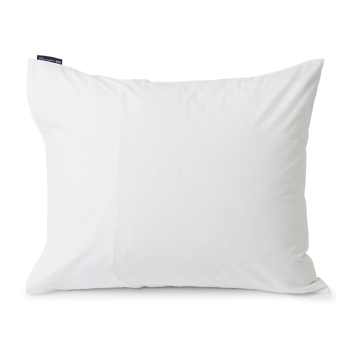 Rope Deco Embroidered Poplin -tyynyliina 50 x 60 cm - White-blue - Lexington