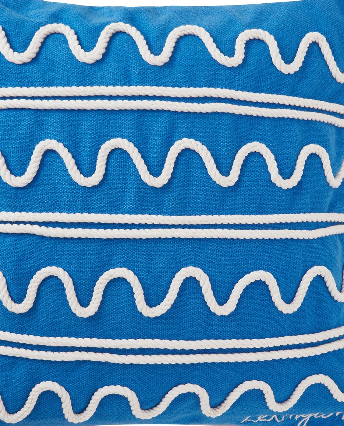 Rope Wave Cotton Canvas tyynynpäällinen 50x50 cm, Blue Lexington