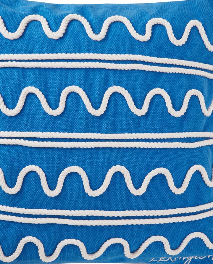 Rope Wave Cotton Canvas tyynynpäällinen 50x50 cm - Blue - Lexington