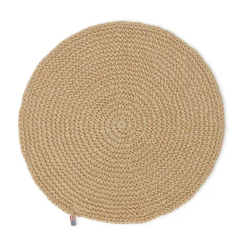 Round Recycled Paper Straw -pöytätabletti Ø 38 - Beige - Lexington