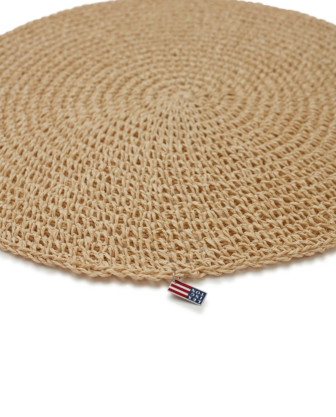 Round Recycled Paper Straw -pöytätabletti Ø 38, Beige Lexington