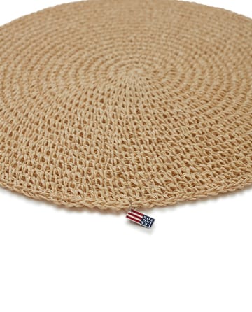 Round Recycled Paper Straw -pöytätabletti Ø 38 - Beige - Lexington