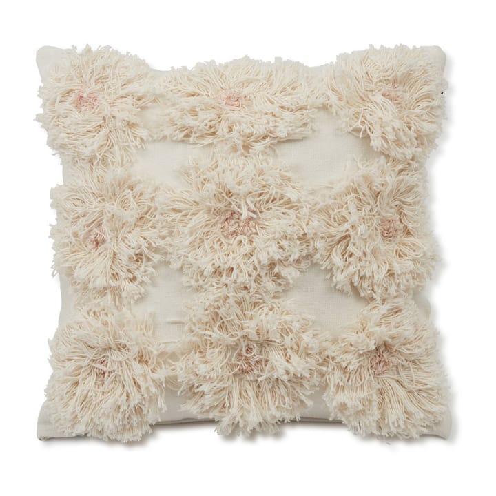Rug Flower Recycled Cotton -tyynynpäällinen 50x50 cm - White - Lexington