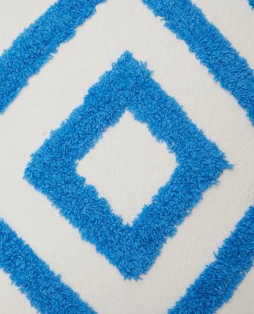 Rug Graphic Canvas -tyynynpäällinen 50 x 50 cm - Sininen-valkoinen - Lexington