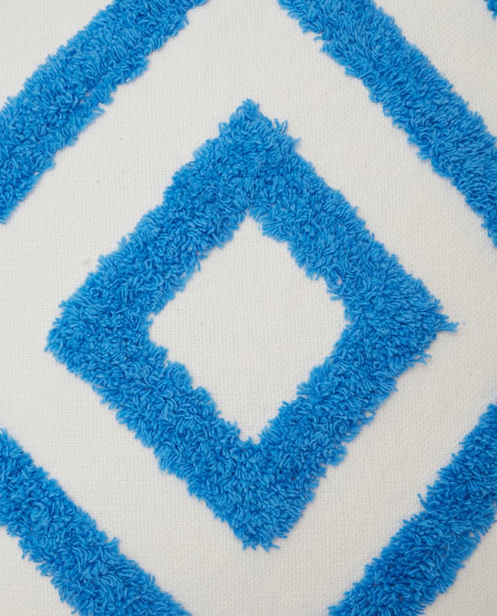 Rug Graphic Canvas -tyynynpäällinen 50 x 50 cm - Sininen-valkoinen - Lexington