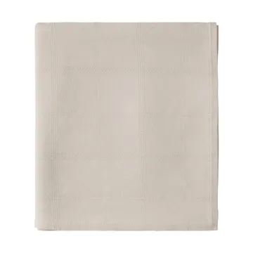 Ruudullinen Jacquard päiväpeitto 160x240 cm - Light beige - Lexington
