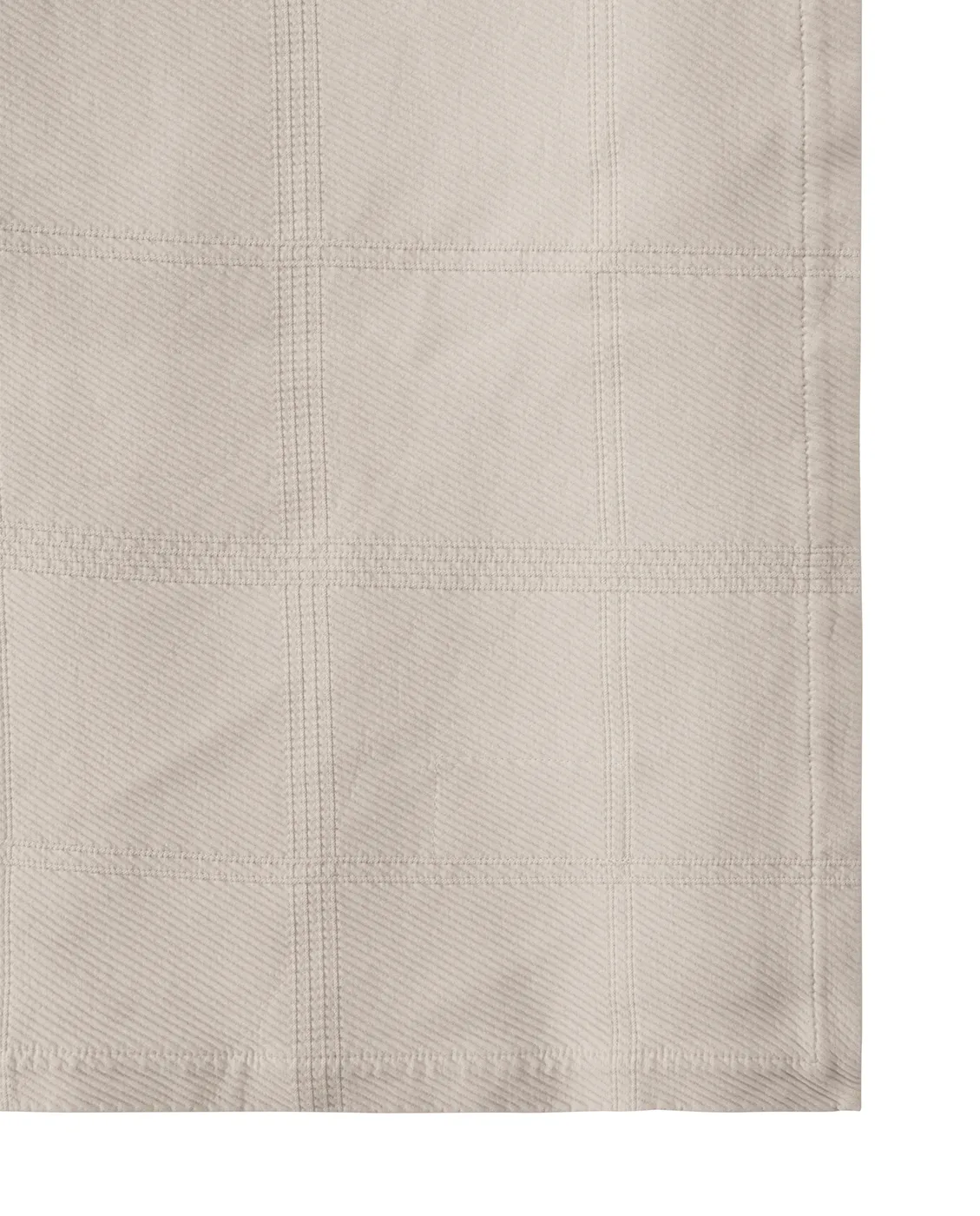 Ruudullinen Jacquard päiväpeitto 160x240 cm, Light beige Lexington