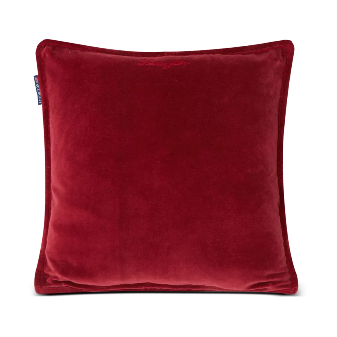 Ruudullinen quiltattu pellava/puuvilla tyynynpäällinen 50x50 cm, Vihreä-punainen-beige Lexington