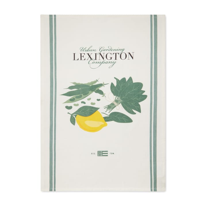 Salad keittiöpyyhe 50 x 70 cm - Vihreä-valkoinen - Lexington