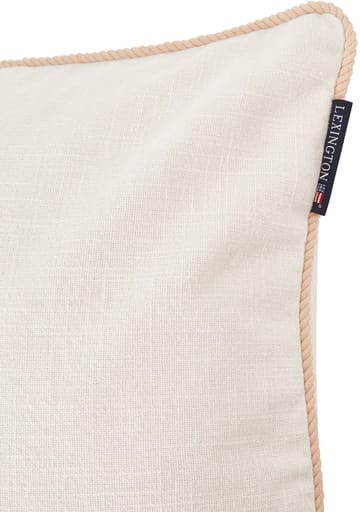 Sea Embroidered Recycled Cotton Tyynynpäällinen 50x50cm - White-Beige - Lexington