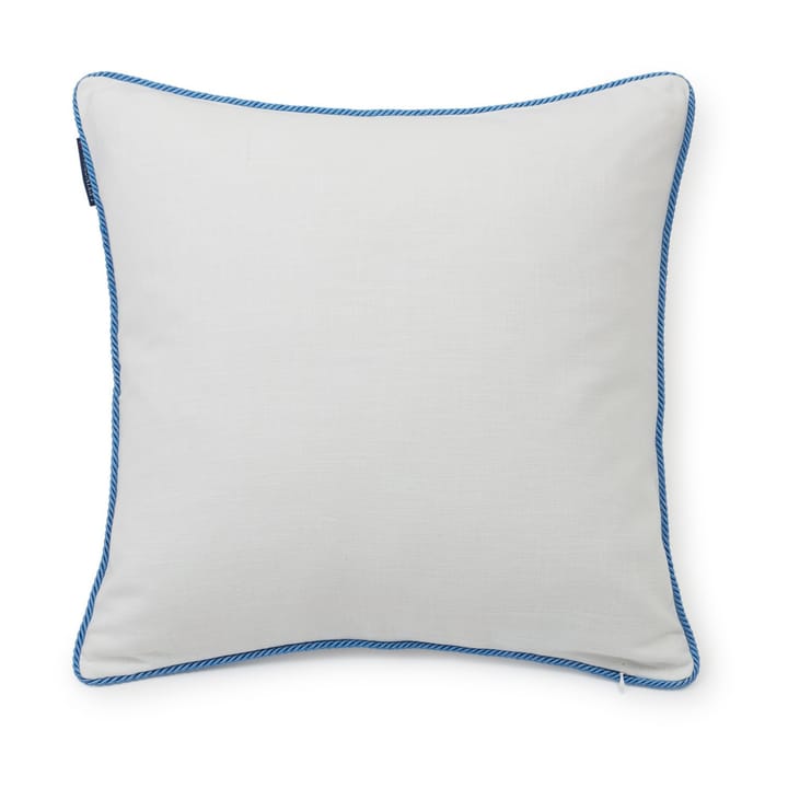 Seashell Cotton Canvas -tyynynpäällinen 50x50 cm, White-blue Lexington