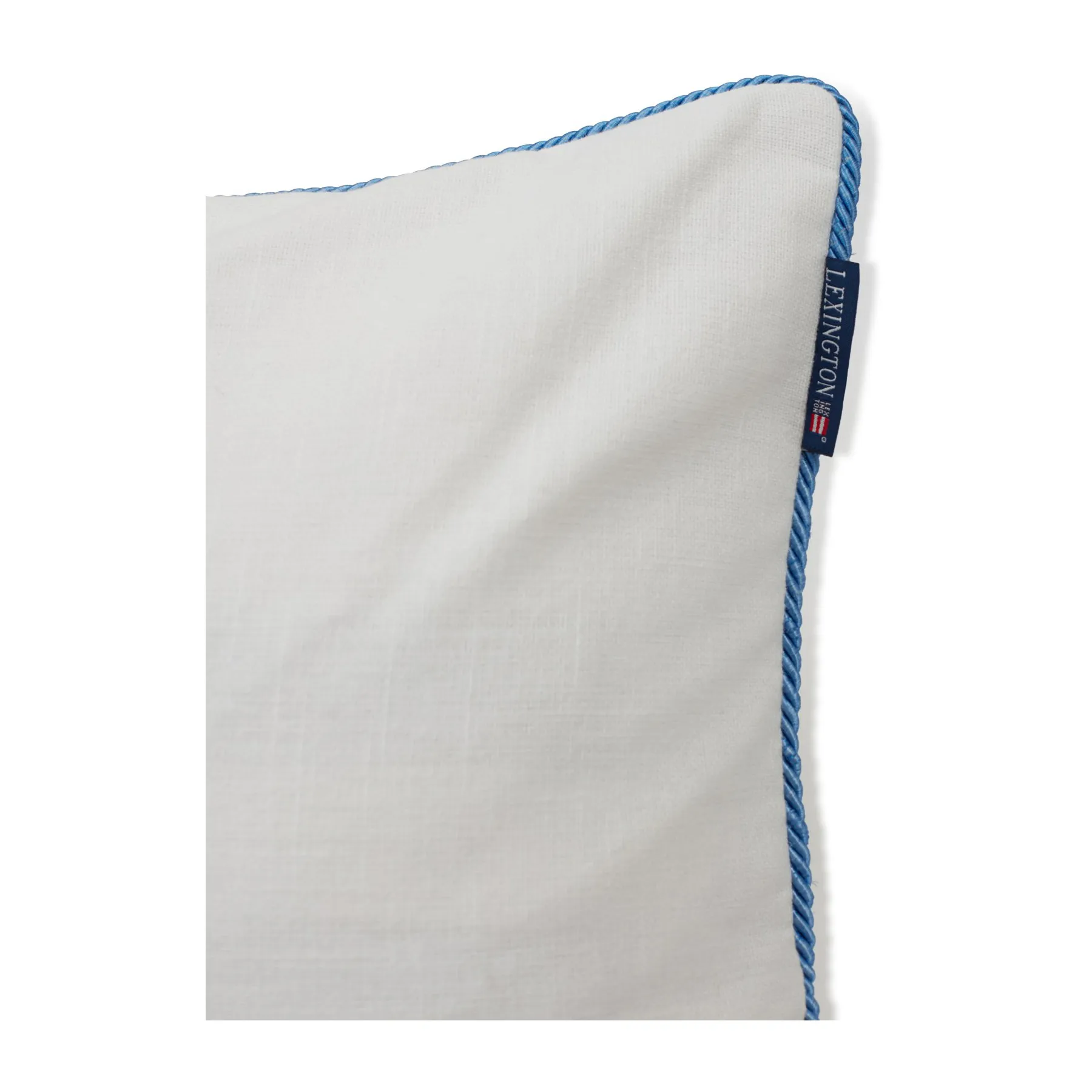 Seashell Cotton Canvas -tyynynpäällinen 50x50 cm, White-blue Lexington