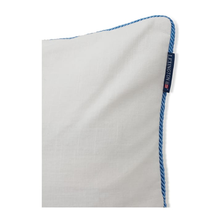 Seashell Cotton Canvas -tyynynpäällinen 50x50 cm, White-blue Lexington