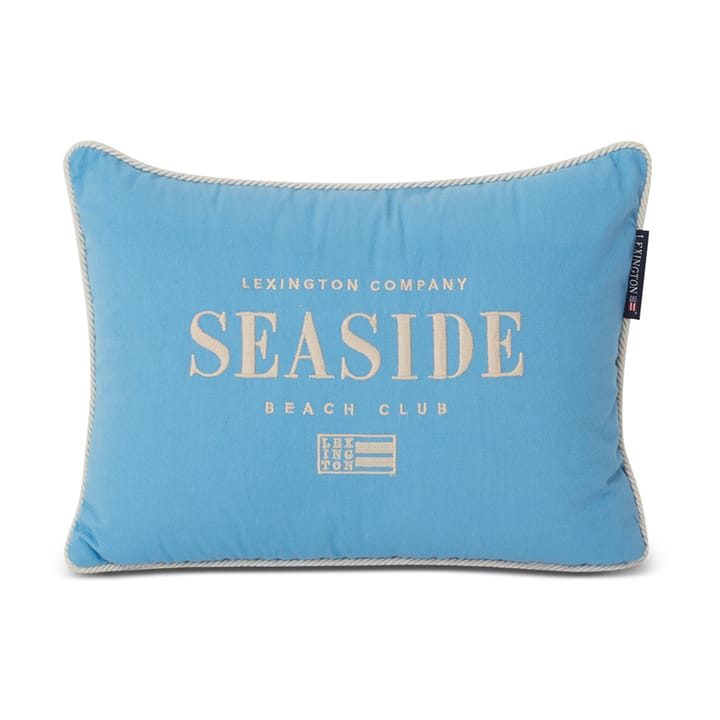 Seaside Small Organic Cotton Twill -tyyny 30 x 40 cm - Sininen-vaaleanbeige - Lexington