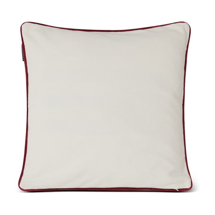 Seasons Greetings Cotton -tyynynpäällinen 50 x 50 cm, Off white-red Lexington