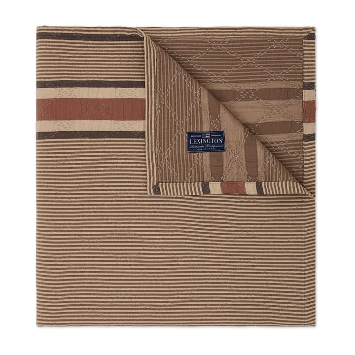 Side Striped Soft Quilted päiväpeite 160x240 cm - Beige - Lexington