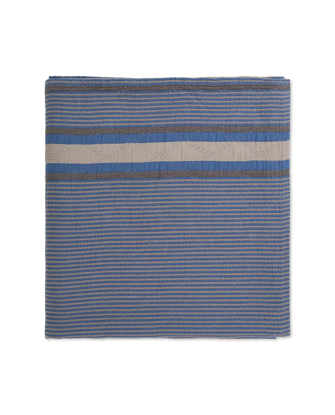 Side Striped Soft Quilted päiväpeite 160x240 cm, Blue Lexington