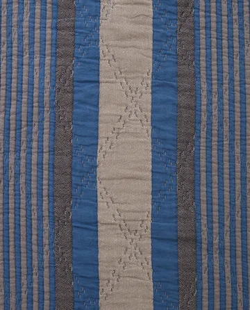 Side Striped Soft Quilted päiväpeite 160x240 cm - Blue - Lexington