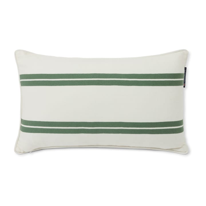 Side Striped -tyyny small 30x50 cm - White-green - Lexington