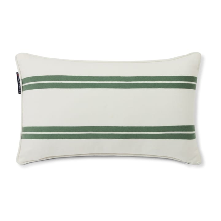 Side Striped -tyyny small 30x50 cm - White-green - Lexington