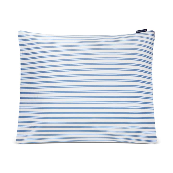 Striped Cotton Poplin -tyynyliina 50 x 60 cm - Sininen - Lexington
