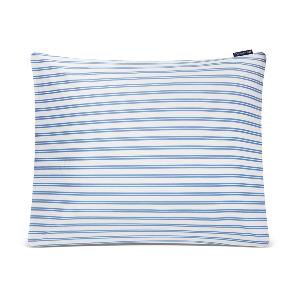 Lexington Striped Cotton Poplin -tyynyliina 50 x 60 cm Sininen