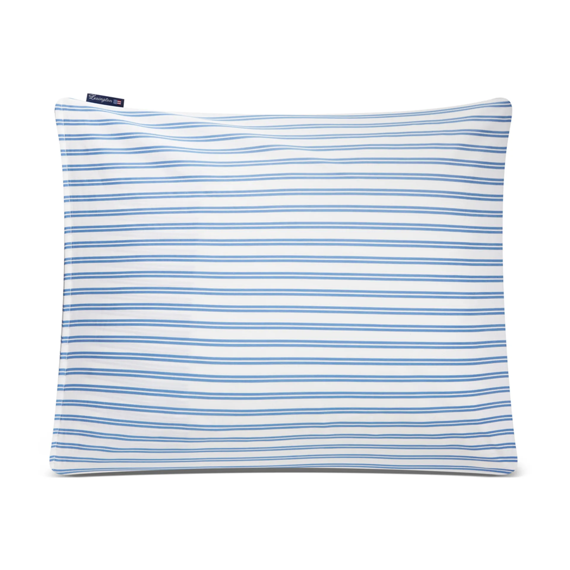 Striped Cotton Poplin -tyynyliina 50 x 60 cm, Sininen Lexington