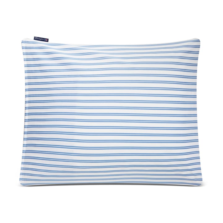Striped Cotton Poplin -tyynyliina 50 x 60 cm - Sininen - Lexington