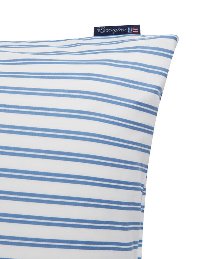 Striped Cotton Poplin -tyynyliina 50 x 60 cm - Sininen - Lexington