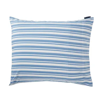 Striped Cotton Poplin -tyynyliina 50 x 60 cm - White-Blue - Lexington