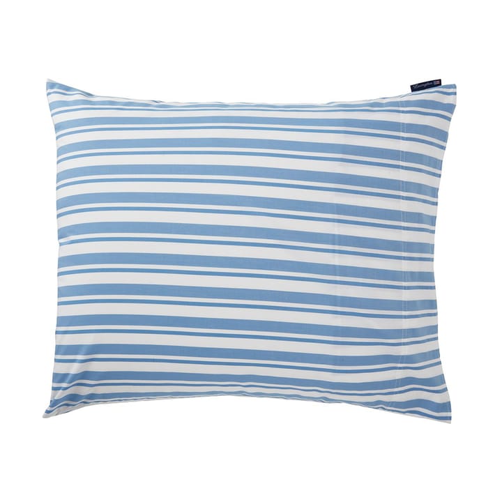 Striped Cotton Poplin -tyynyliina 50 x 60 cm - White-Blue - Lexington