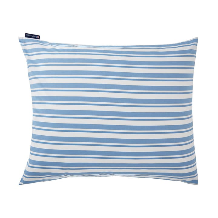 Striped Cotton Poplin -tyynyliina 50 x 60 cm - White-Blue - Lexington