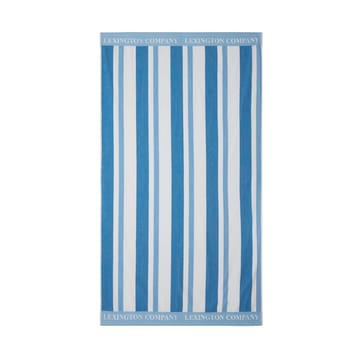 Striped Cotton Terry -rantapyyhe 100 x 180 cm - Blue - Lexington