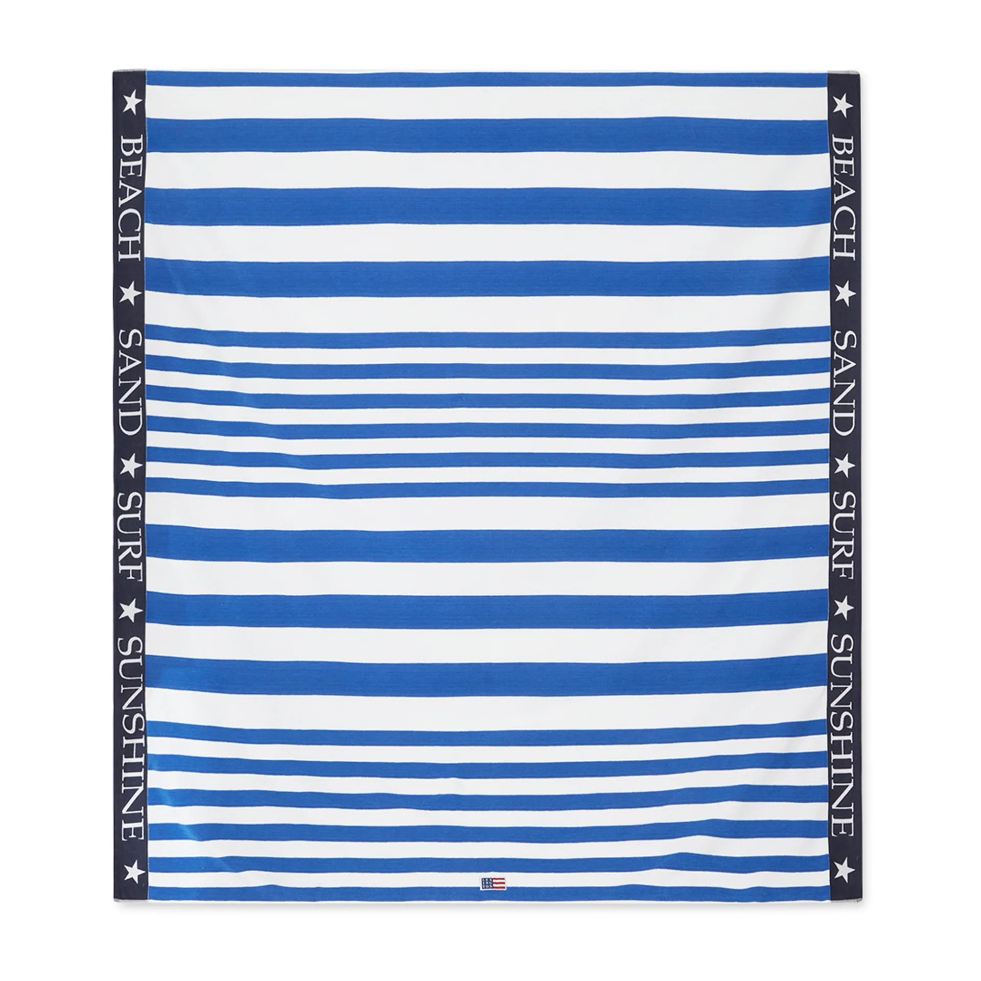 Striped Family -rantapyyhe 200 x 180 cm, Sininen-valkoinen Lexington