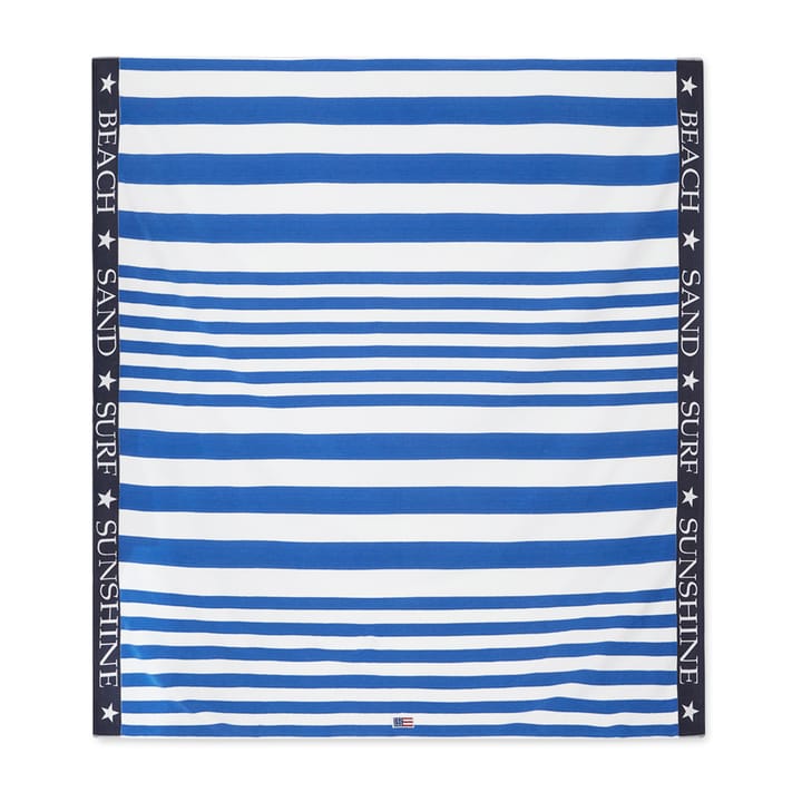 Striped Family -rantapyyhe 200 x 180 cm - Sininen-valkoinen - Lexington
