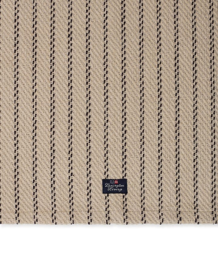 Striped Jute Cotton tabletti 40x50 cm, Beige-dark gray Lexington