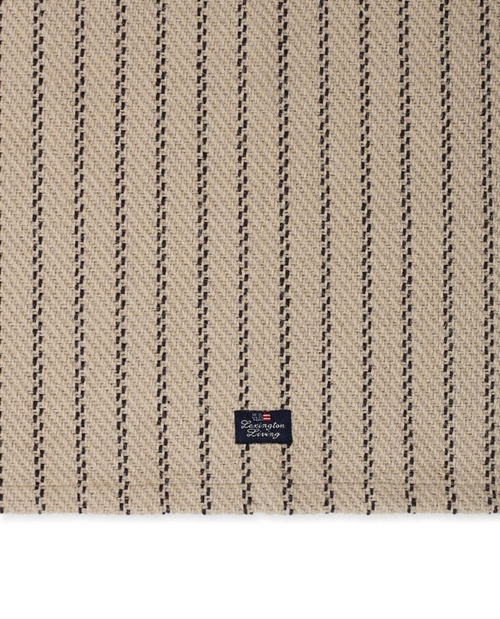 Striped Jute Cotton tabletti 40x50 cm - Beige-dark gray - Lexington