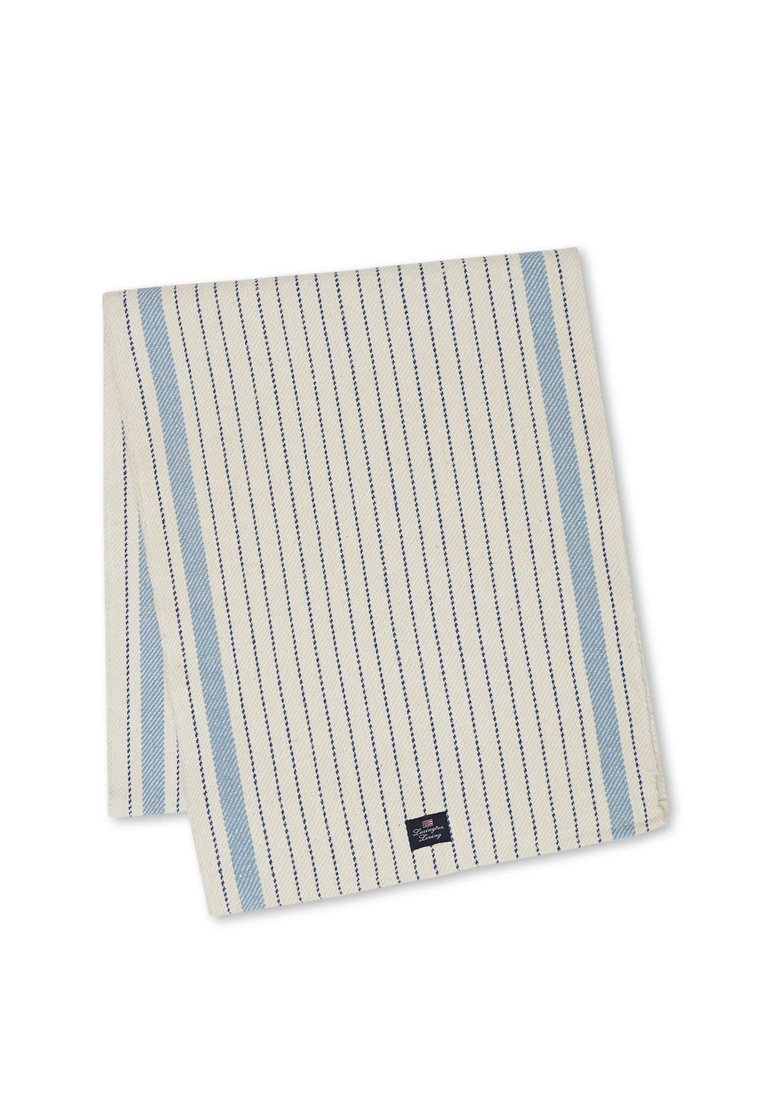 Striped juuttimatto 250x50 cm, Luonnonvalkoinen-sininen Lexington