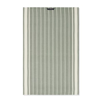 Striped Linen Cotton -keittiöpyyhe 50x70 cm  - Green-white - Lexington