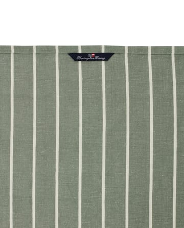 Striped Linen Cotton -keittiöpyyhe 50x70 cm  - Green-white - Lexington